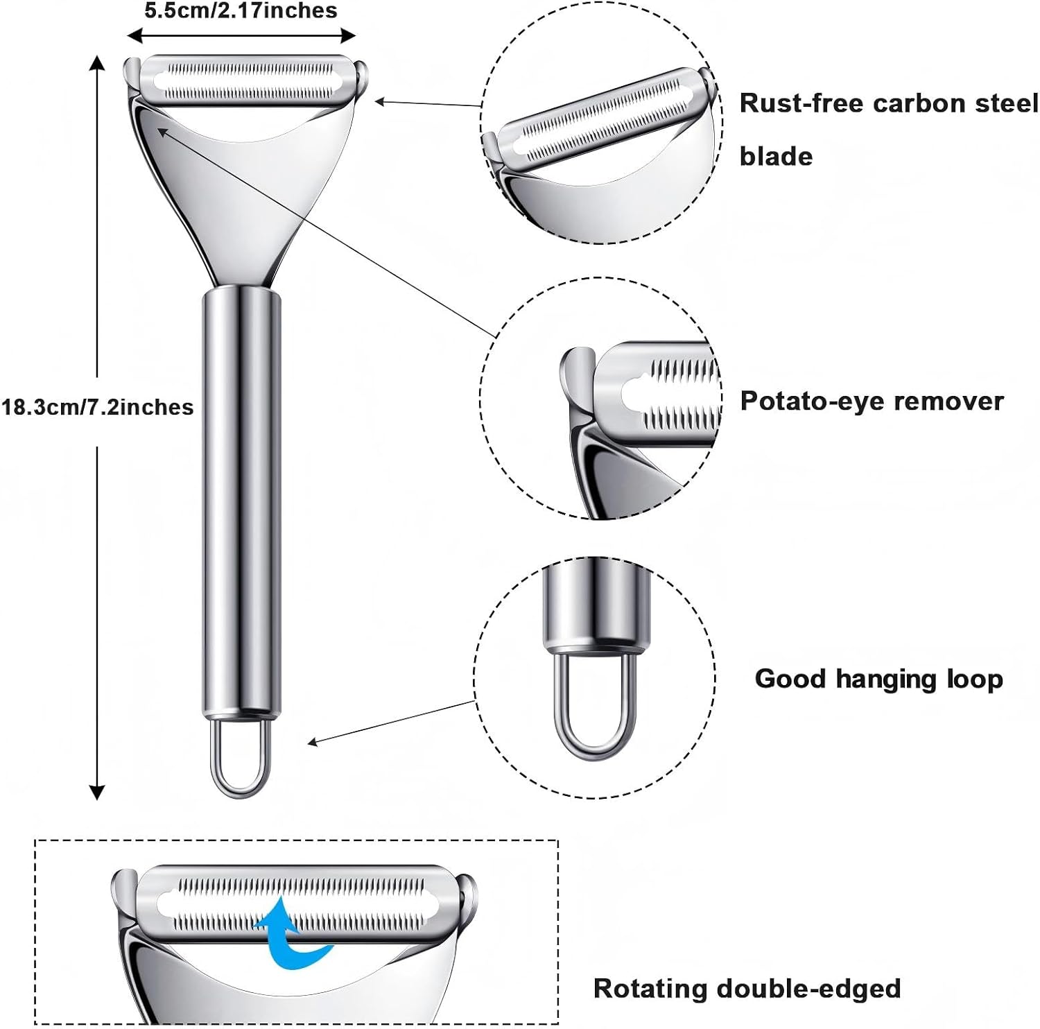 2 Pieces Stainless Steel Lemon - Peeler Channel Knife review and price