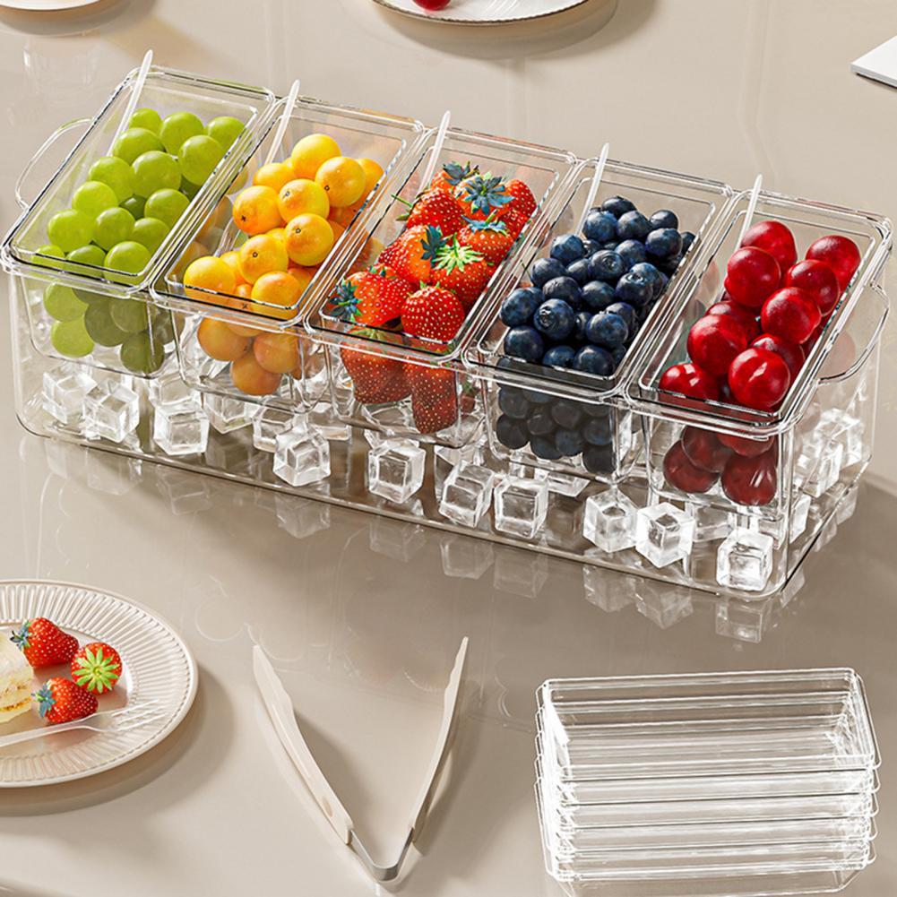 Taco Bar Serving Set for Party - Garnish Tray Set review and price