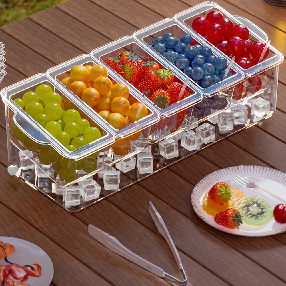 Taco Bar Serving Set for Party - Garnish Tray Set review and price