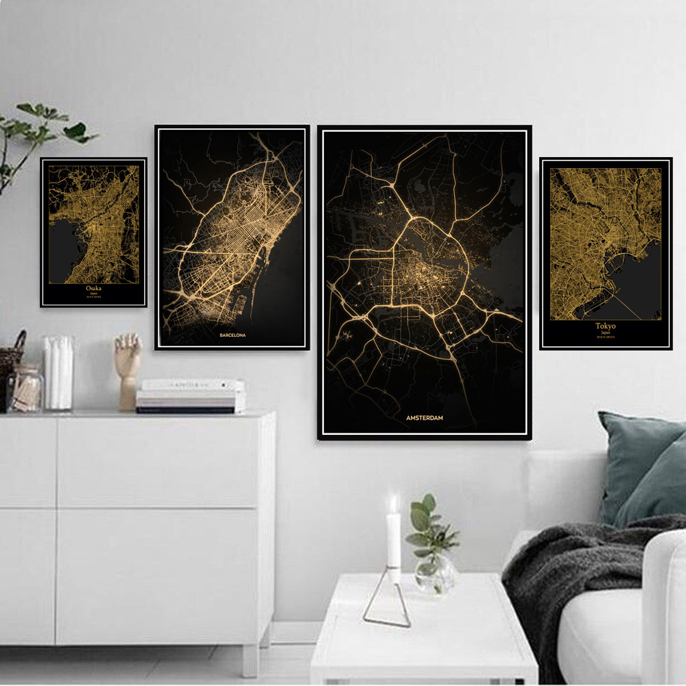 Poster Prints Amsterdam Tokyo  - Home Barcelona review and price