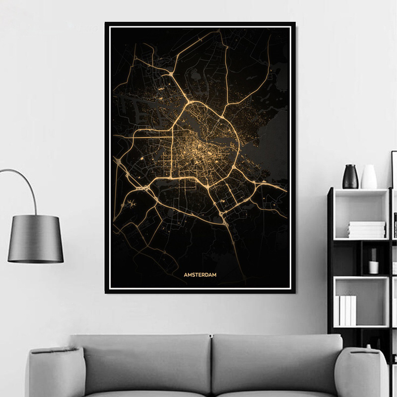 Poster Prints Amsterdam Tokyo  - Home Barcelona review and price