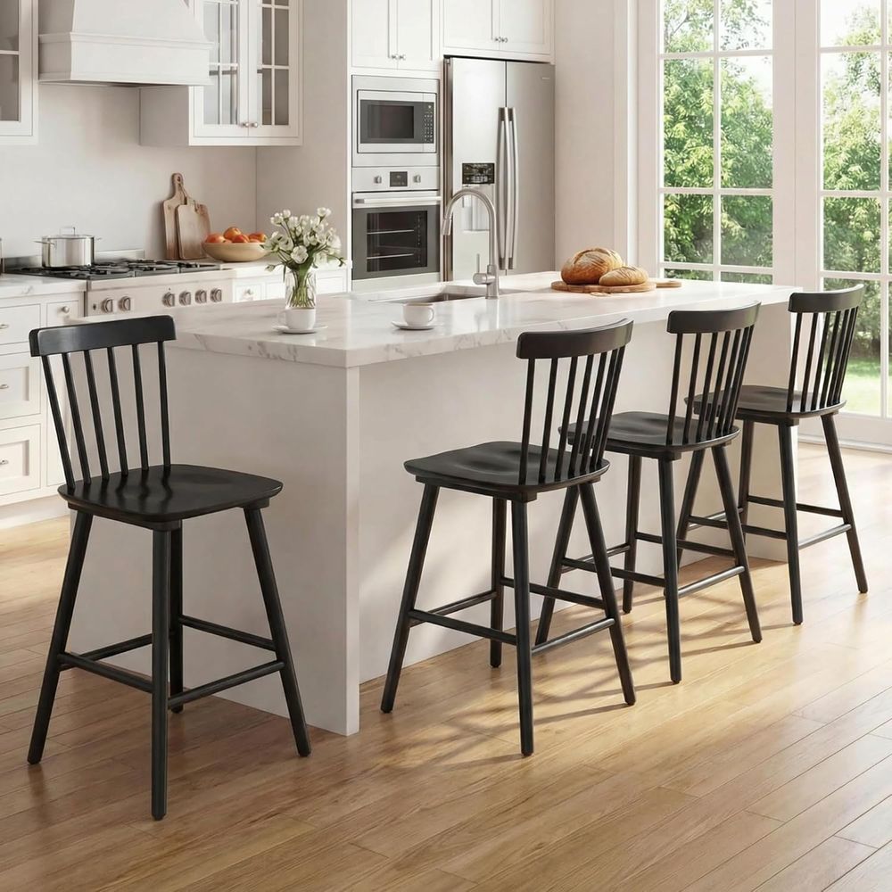 Set of 4, 26 Counter Height Wo - Home Bar Stools review and price